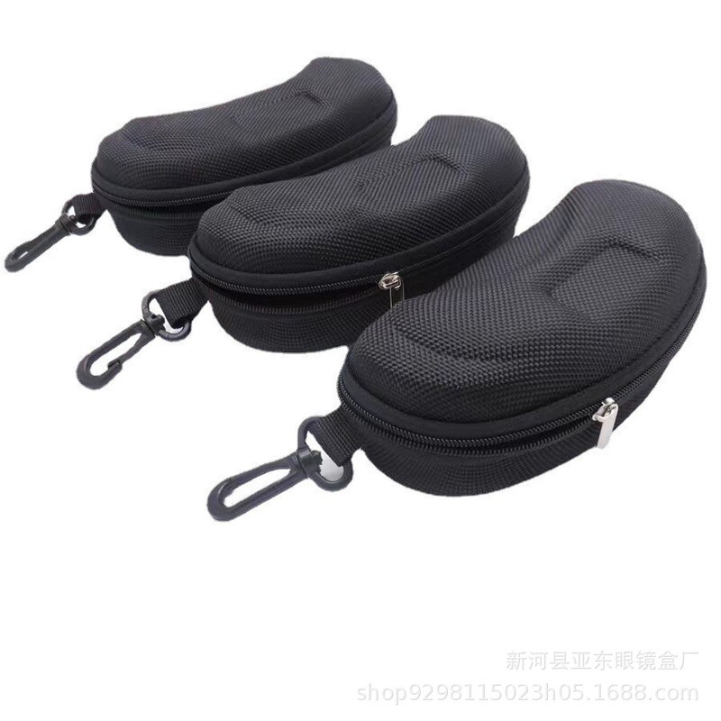 Men's and women's high-grade compression black sunglasses box glasses box eva zipper box fashion color glasses eva zipper bag box