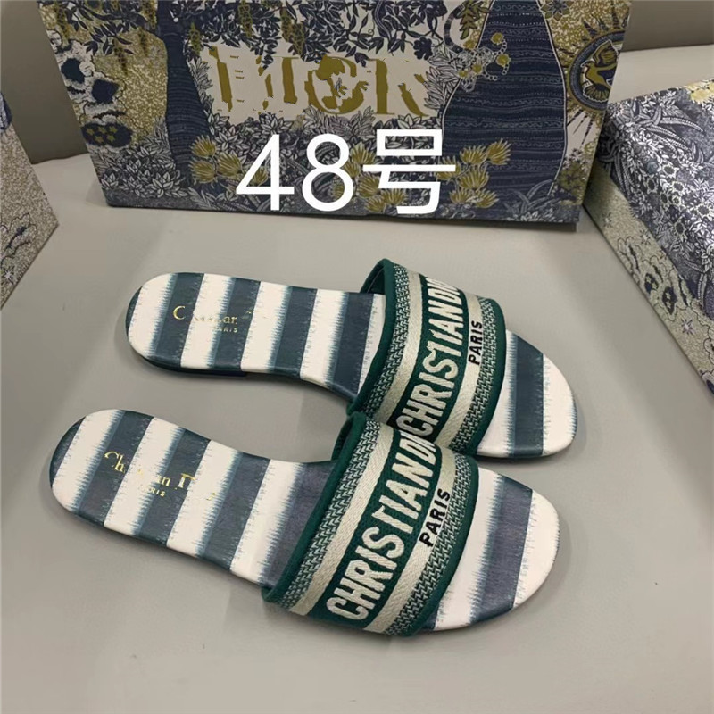 外贸D家拖鞋女经典款提花刺绣夏季沙滩外穿一字型女式拖鞋出货快|undefined