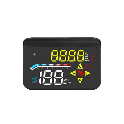 Car Head-Up Display (HUD) with OBD Projection, Color Screen, Multi-Function GPS Dual-System, High-Definition Digital Instrument (Vehicle HUD)