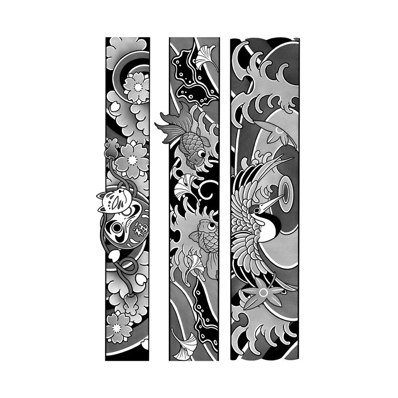 Popular Arm Band Tattoo Stickers, Herbal Tattoo Stickers, Waterproof and Long-Lasting for 7~15 Days, Non-Reflective Fake Tattoos for Men and Women's Arms Popular Arm Band Tattoo Stickers, Herbal Tattoo Stickers, Waterproof and Long-Lasting for 7~15 Days, Non-Reflective Fake Tattoos for Men and Women's Arms