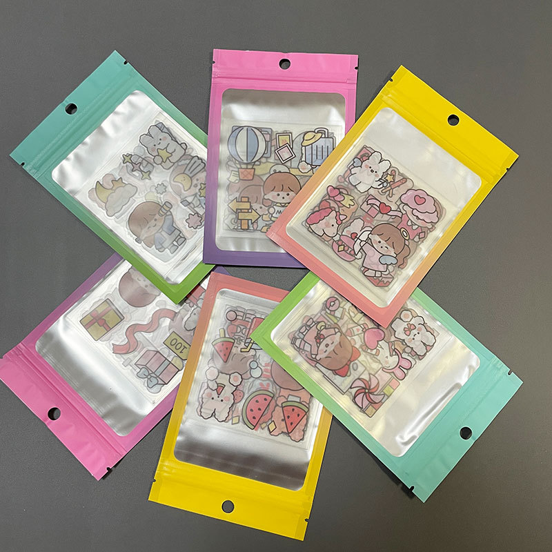 现货渐变窗口镀铝自封袋手机壳包装袋饰品防氧化密封袋配件塑料袋