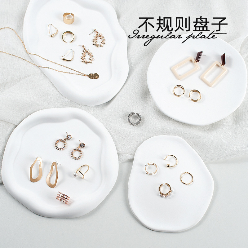 Internet Celebrity Asymmetrical Cloud Plaster Tray Geometric Shooting Props Photo Accessories Background Small Objects Storage Ornaments