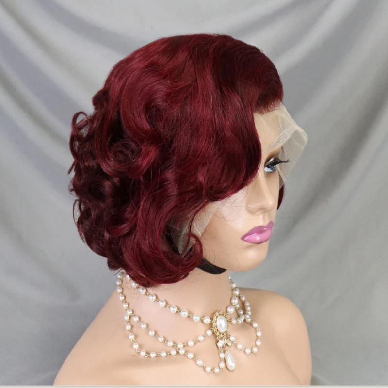 250g Weight Full Head Wigs Wig & Hair Extension Type Wigs Wig Accessories Short Curly Hair Wig Hairstyle Real Hair Hair Material Casual, Street Occasion Women's Gender Simple Style Style Women's Simple Style Casual Street Real Hair Short Curly Hair Wigs 10
