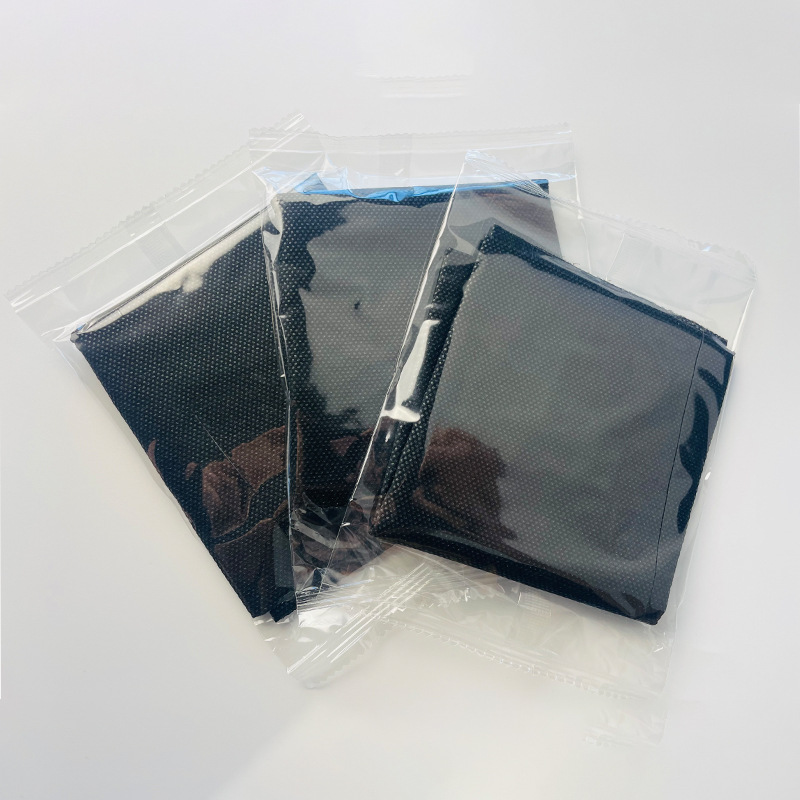 Pure black without pattern [upgraded lace design] 1 piece individually packed