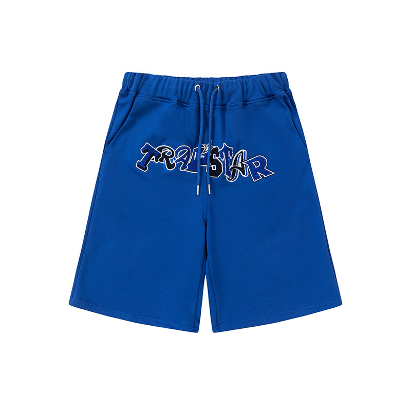 thumbnail for Trapstar letters casual ordinary youth cotton color towel embroidery suit shorts