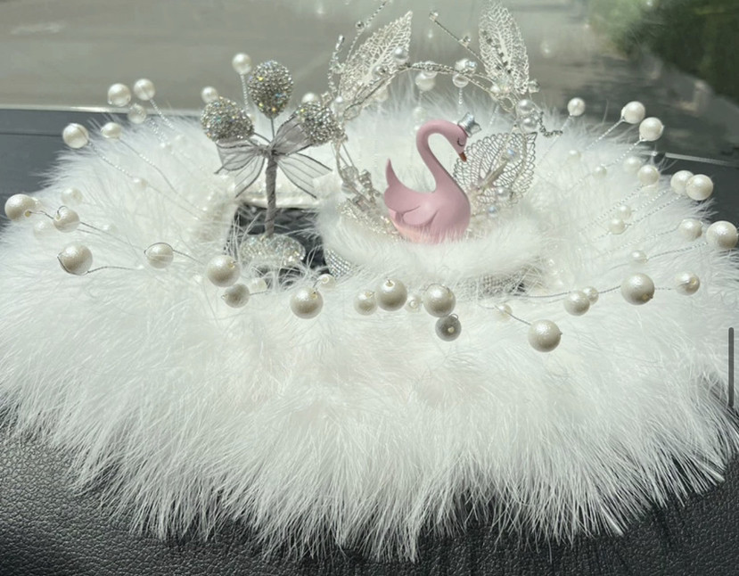 Decoraciones de automóviles Camellia creativa nueva consola central de verano joyas de automóviles chicas decoración de plástico