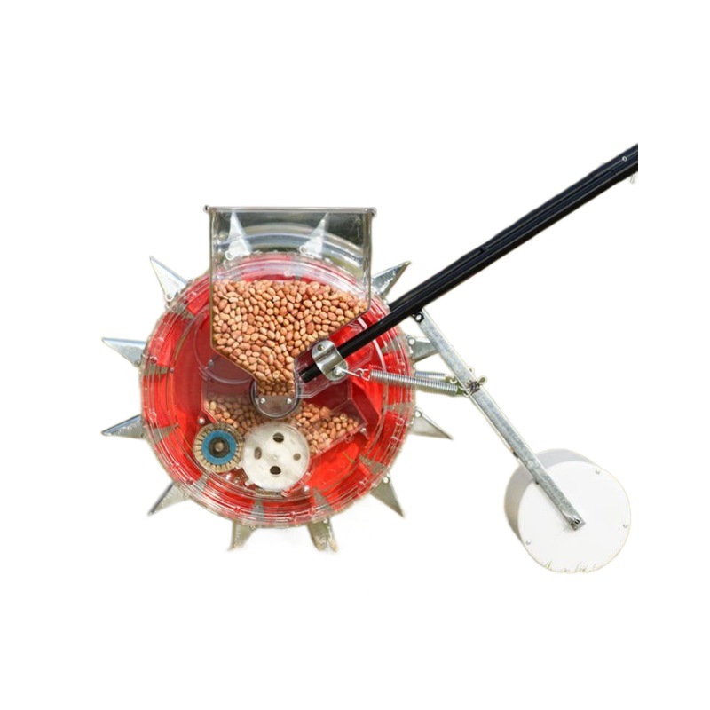 Siembra de maíz rodante siembra de siembra precisa nueva planta de soja agrícola multifuncional pequeña mano empujada