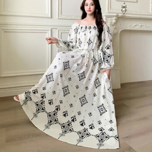 欧美跨境新款大码女装宽松舒适海边度假休闲女夏连衣裙肥人孕妇装