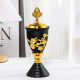 Cross-border wrought iron carbon fire aroma stove golden flower branch Middle East Arab living room decoration incense burner