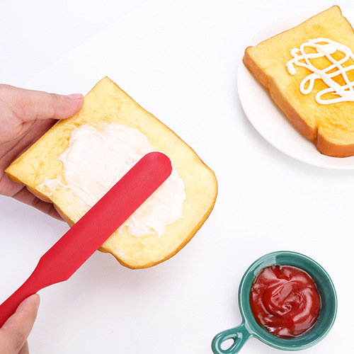 Silicone Scraper Long Cake Frosting Spatula Mid-Autumn Mooncake Mixing Scraper DIY Baking Tool