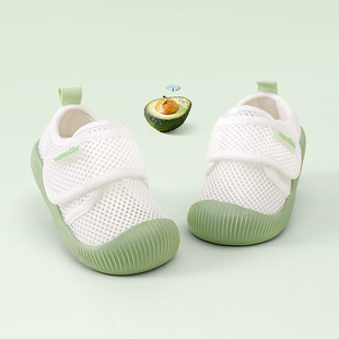 2024 New Summer Toddler Shoes Baby Boys Sandals Non-slip Soft Bottom Baby Shoes Mesh Breathable Girls' Shoes