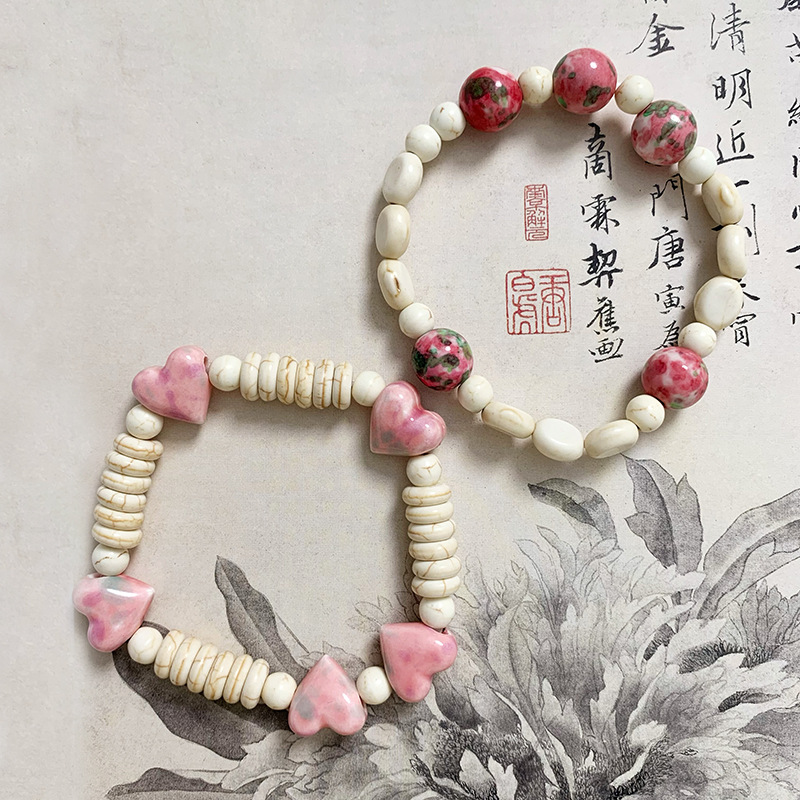 Ethnic Style Geometric natural stone Beaded Bracelets