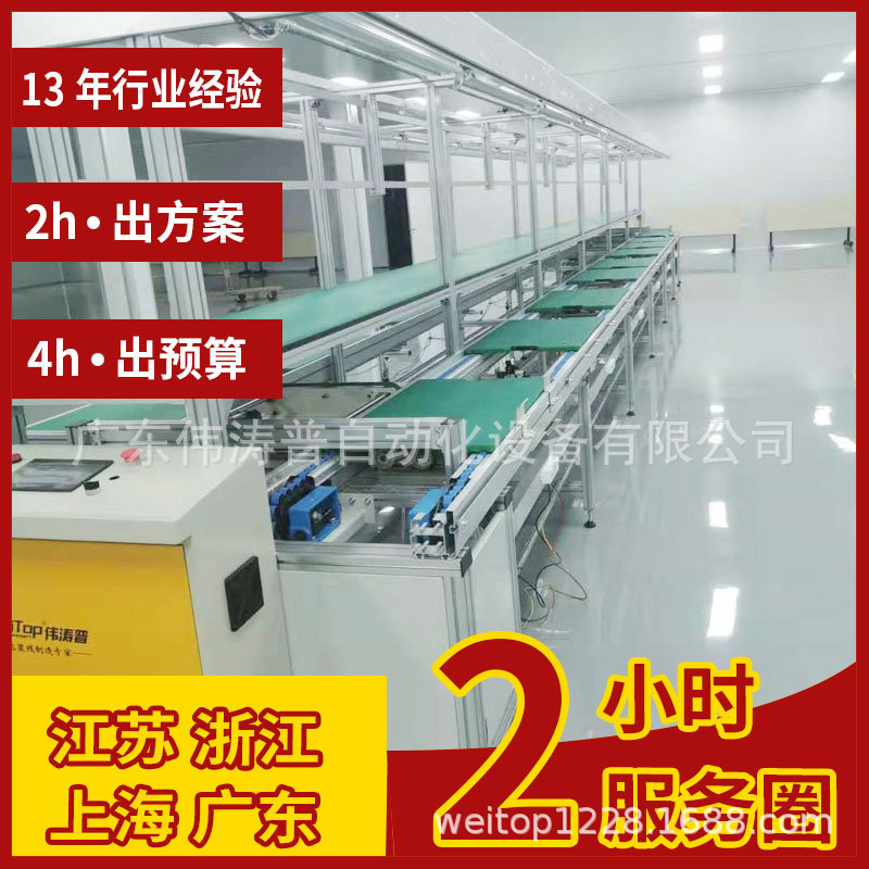 LED电视组装线倍速链上下循环测试位减速线液晶显示器组装老化线