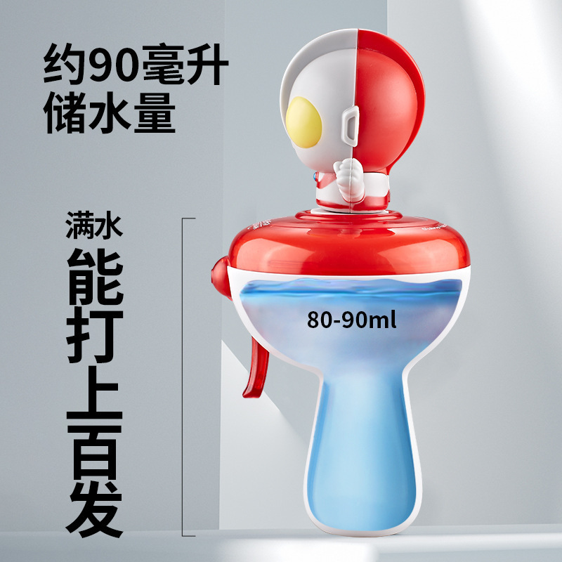 (2개) 폭발 울트라 맨 물총 장난감 어린이 파라다이스 물총 작은 장난감 목욕 물총 스톨 장난감