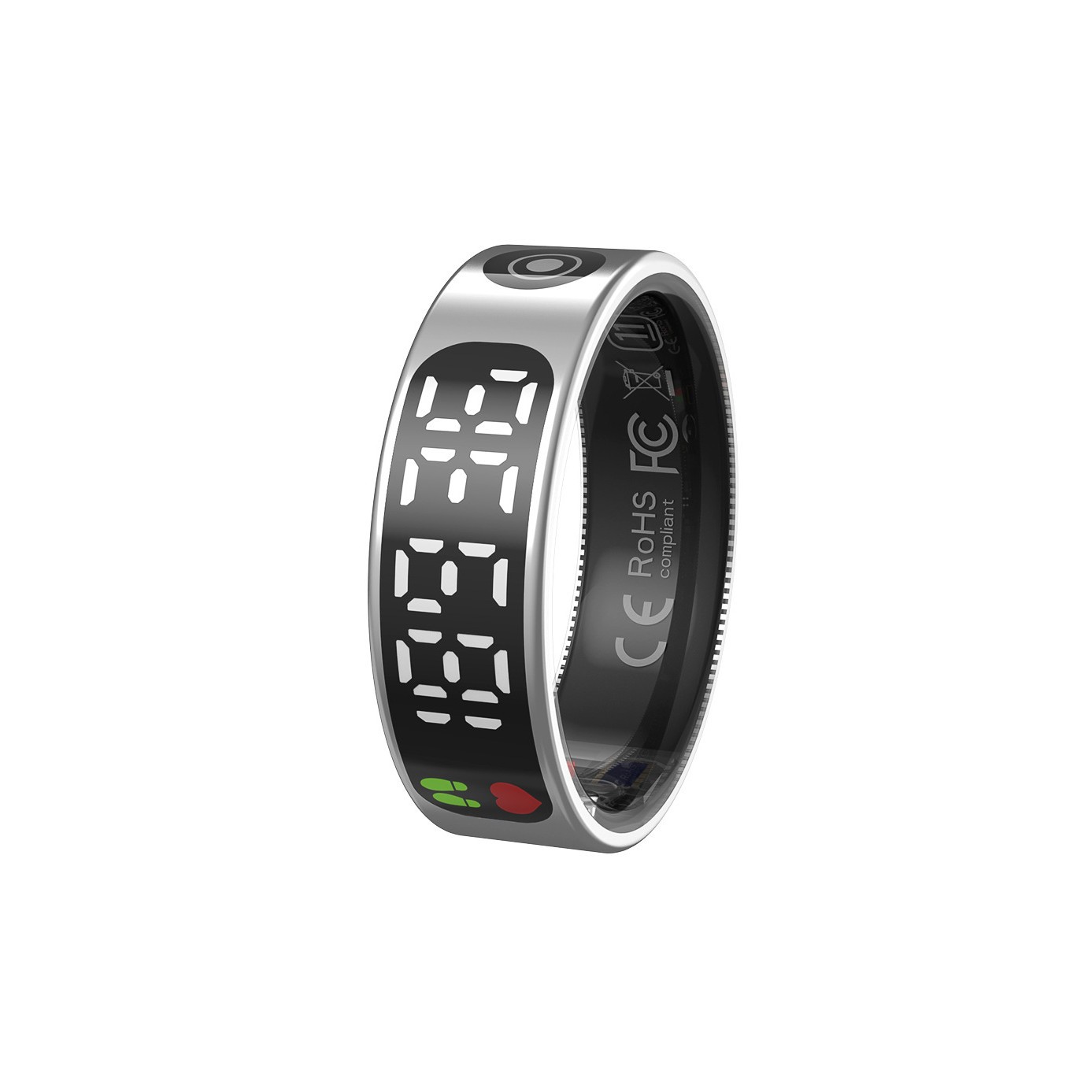 TK9 Multifunctional Ring With Touchscreen Display Heart Rate Monitor Blood Oxygen Monitor Sleep Tracker Bluetooth Waterproof Pedometer For Health_voghion.com