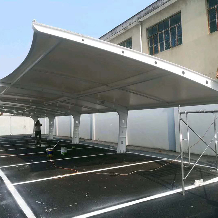 膜结构遮阳棚 大型停车场张拉膜停车棚 承接工程 规格齐全 钢结构