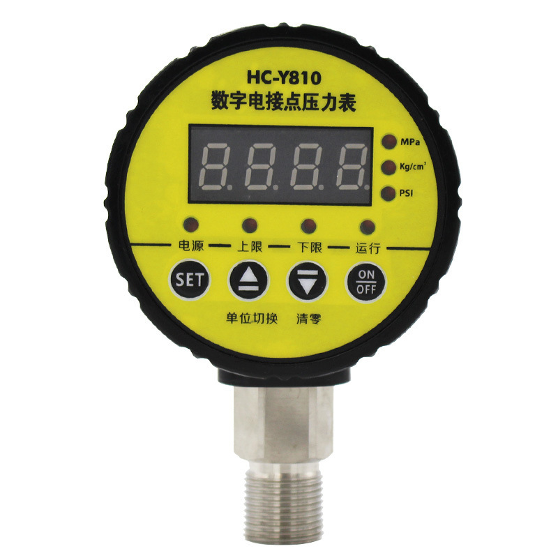 HC-Y810 contactos eléctricos digitales medidor de presión medidor de vacío pantalla digital interruptor controlador de presión inteligente instrumento de Hongchang Z