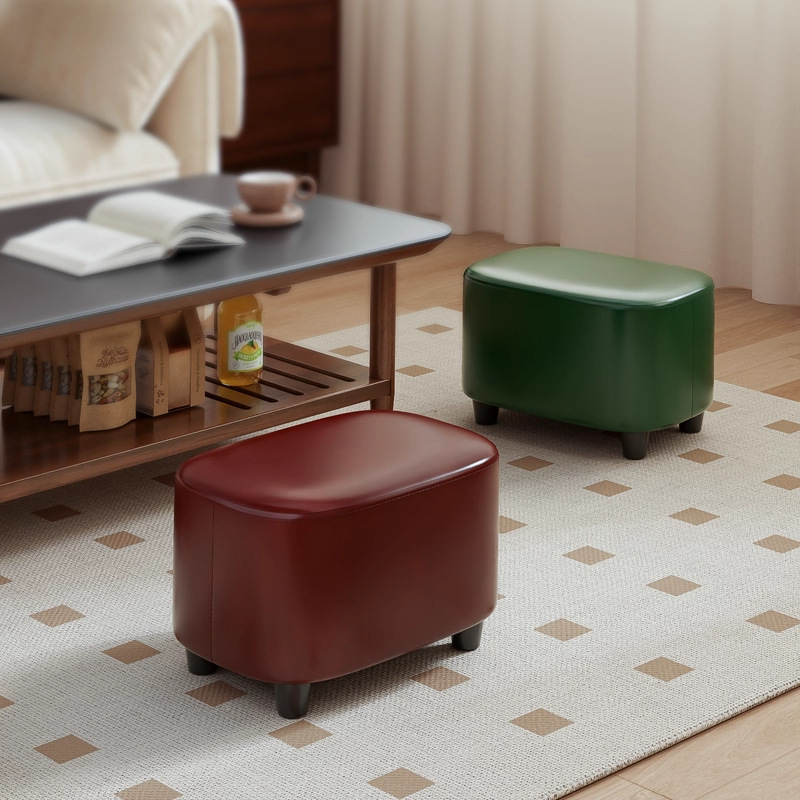 Storage Stool, Multifunctional Small Stool, Shoe Changing Stool, Home Living Room, Storage Stool, Low Stool, Soft Bag, Square Stool