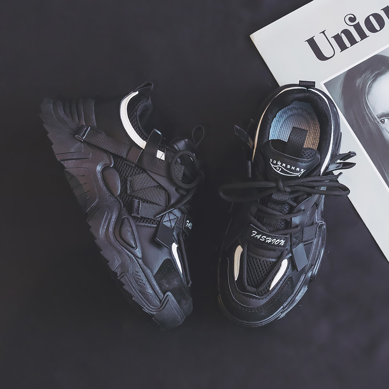 Zapatos de papá para las mujeres 2024 primavera nueva moda zapatos de senderismo a juego transpirable feo lindo casual zapatilla ins zapatos de moda