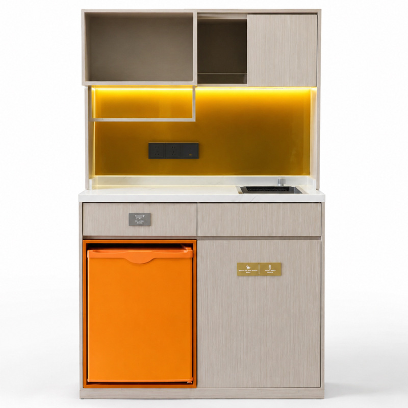 Juego Completo de Muebles para Habitación de Hotel, Tablero de Madera, Personalizable, para Hotel y Hospedaje