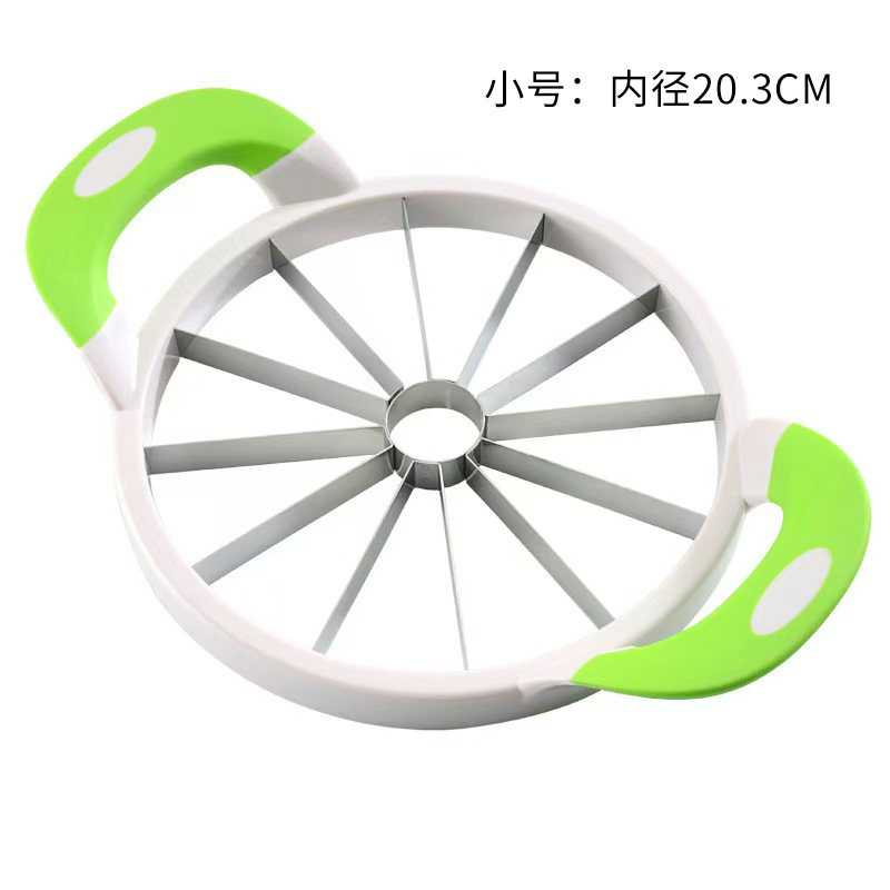 Nuevo corte de sandía grande y herramienta de corte de sandía grande de acero inoxidable Hami melón divisor corer slicer