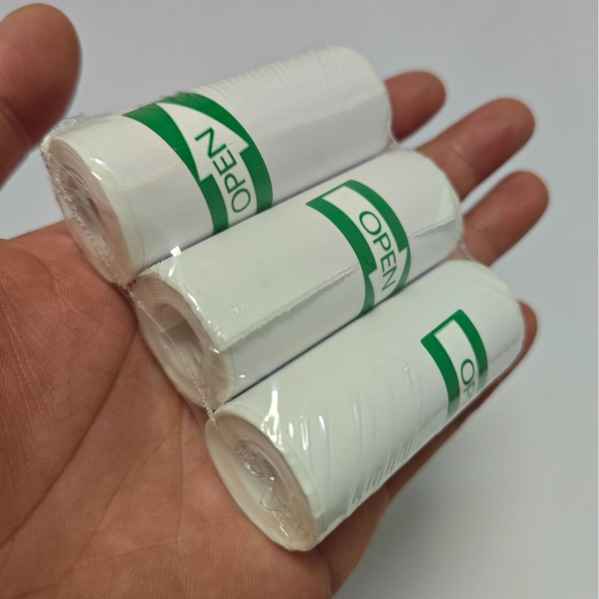 Mini impresora de papel térmico 57*25mm, etiqueta autoadhesiva, papel colorido, papel para recibos de caja registradora, papel para imprimir etiquetas