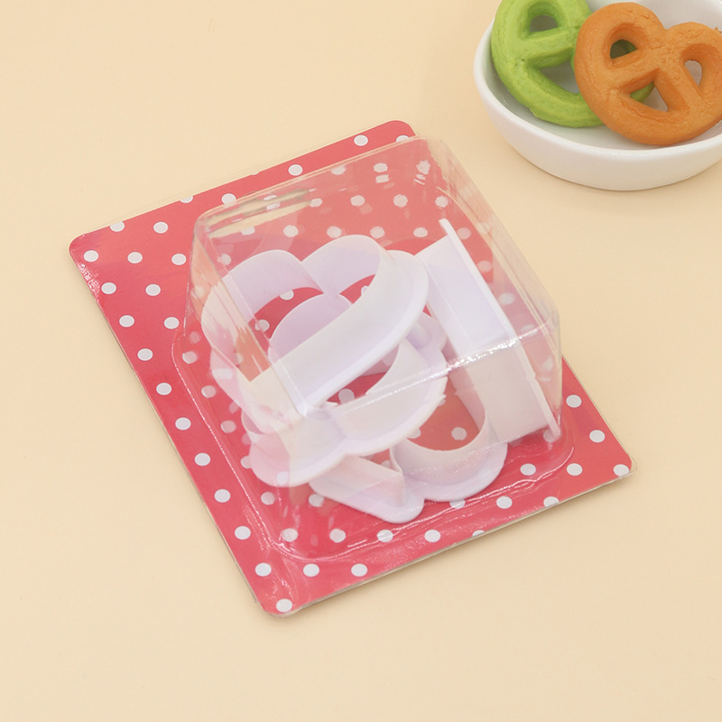 Nuevo 4 unids poker impresión en color molde de corte melocotón negro amor pastel galleta repujado DIY hornear suministros