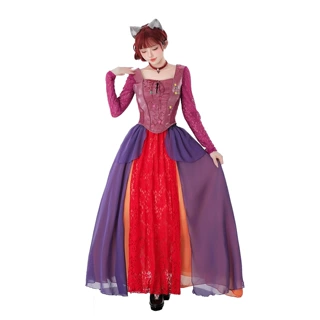 女巫也疯狂2万圣节服装女巫装巫婆狂欢节表演服女王中世纪连衣裙