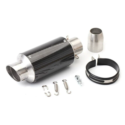 Motorcycle exhaust pipe, Huanglong 600/ZX6R/Ninja400/Chunfeng/Kaiyue 321rr - j-short-carbon-fiber