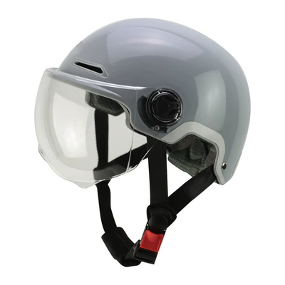 Motosiklet kaskı (dəbilqə) – for Delivery and Courier Services - light-gray-l