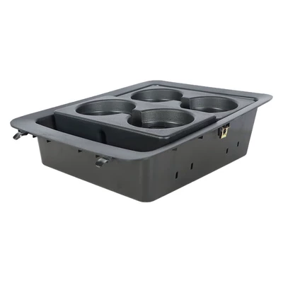 Holder Tray with Dual Inner Compartments — Car cup holder/beverage holder