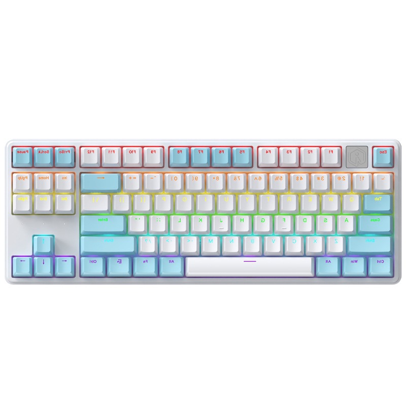 游戏灯光有线机械键盘热插拔键盘全键电竞磁轴87幻彩