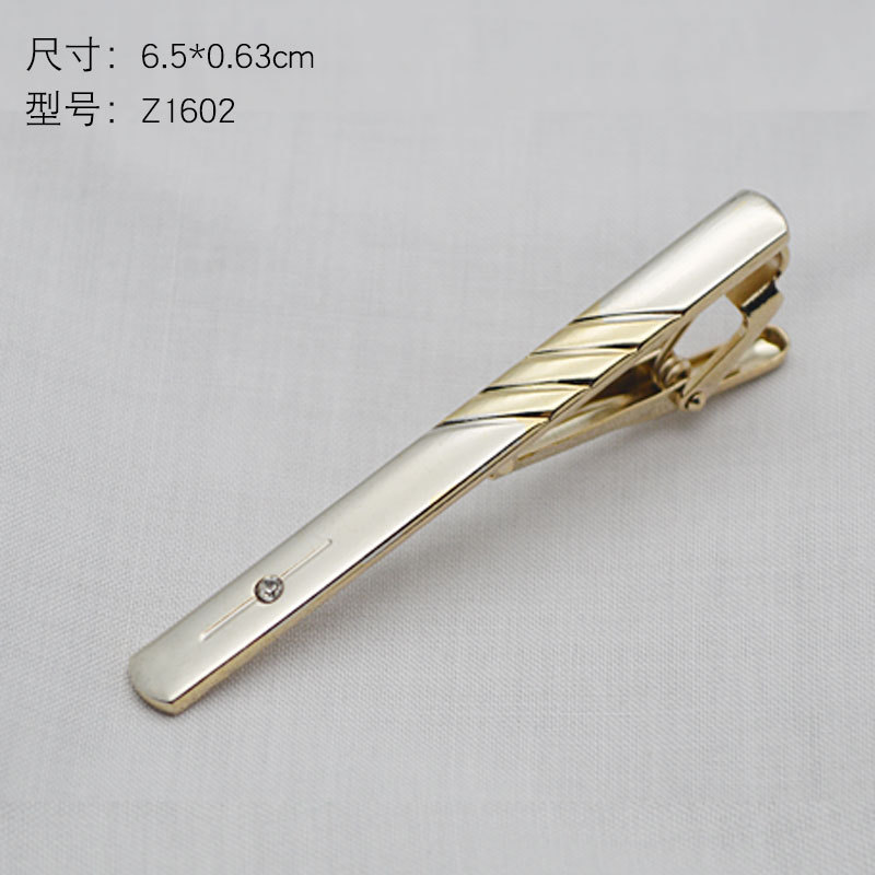 Tie clip light gold business formal dress groom wedding wedding collar clip security tie clip wholesale