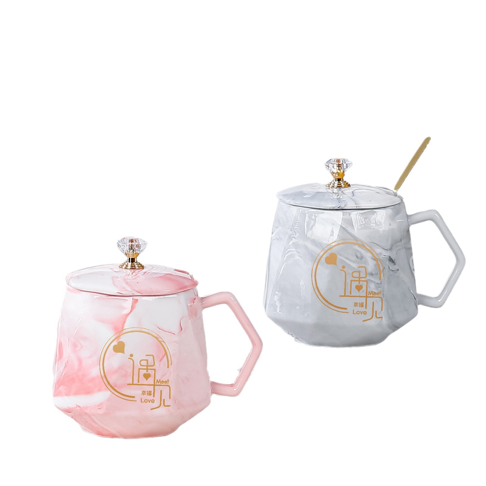 Taza de cerámica creativa, taza de oficina, taza de alto valor, taza de negocio, taza de marca de alta calidad, regalo de mano