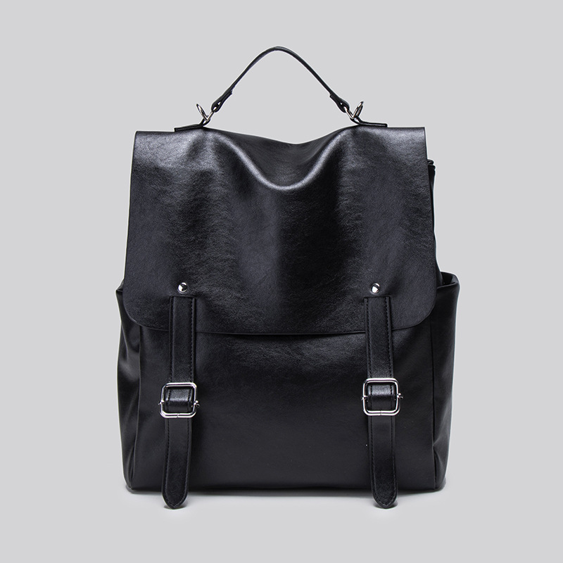 Preppy Style Women's Backpack Retro Soft Leather Handbag Shoulder Bag Large Capacity Casual Travel Fashion Commuter Bag - Thumbnail 7