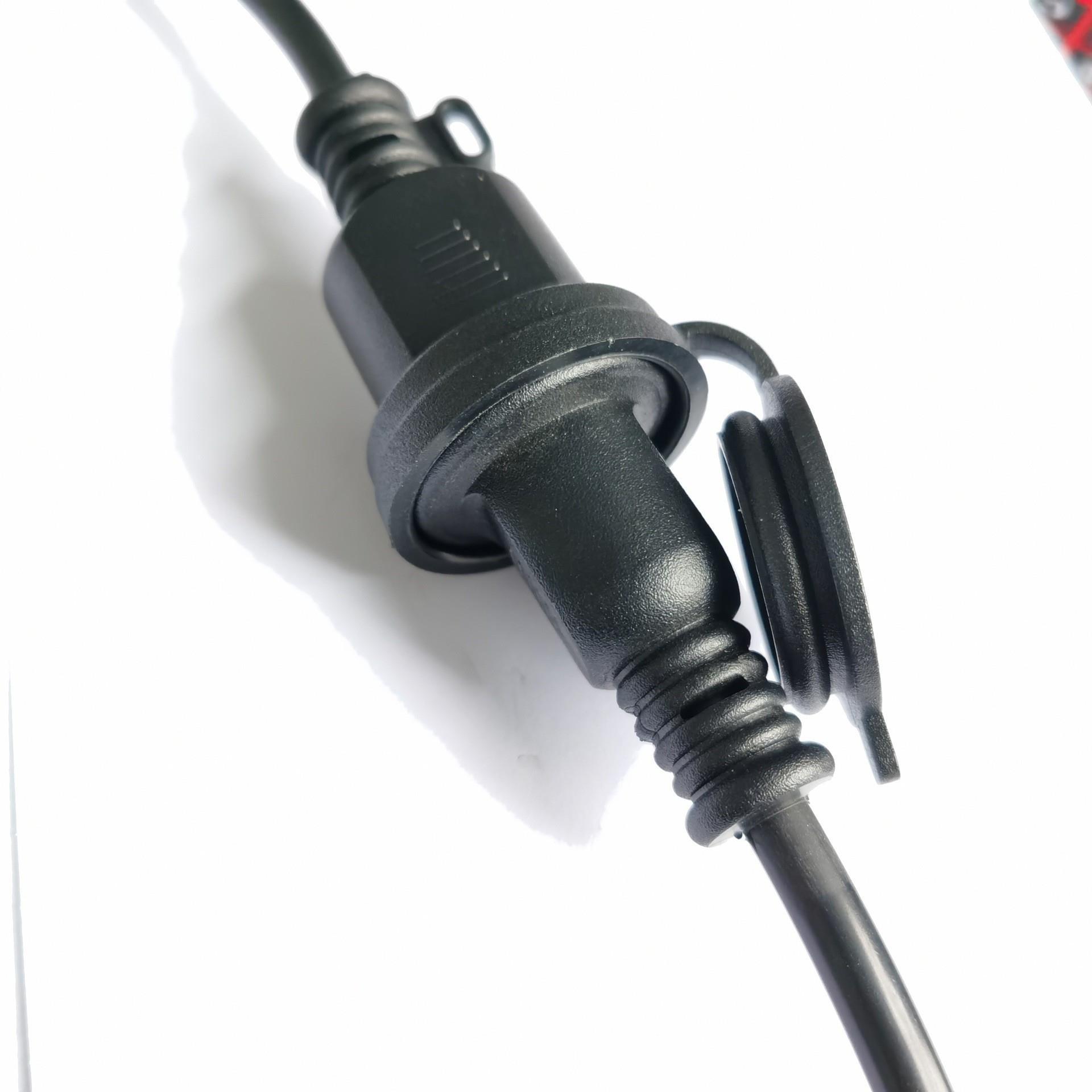 热销 日标防水公母带盖尾座对接延长线 日本两芯防雨型插头电源线