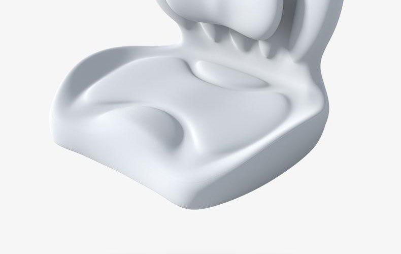 Cross-border New Memory Foam Cushion Ass Cushion Chair Cushion Waist Integrated Waist Protection Backrest Cushion Sedentary