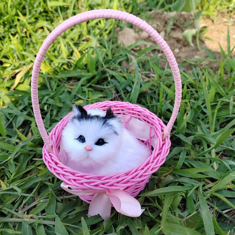 Реалистичная игрушка, корзина, модель животного
