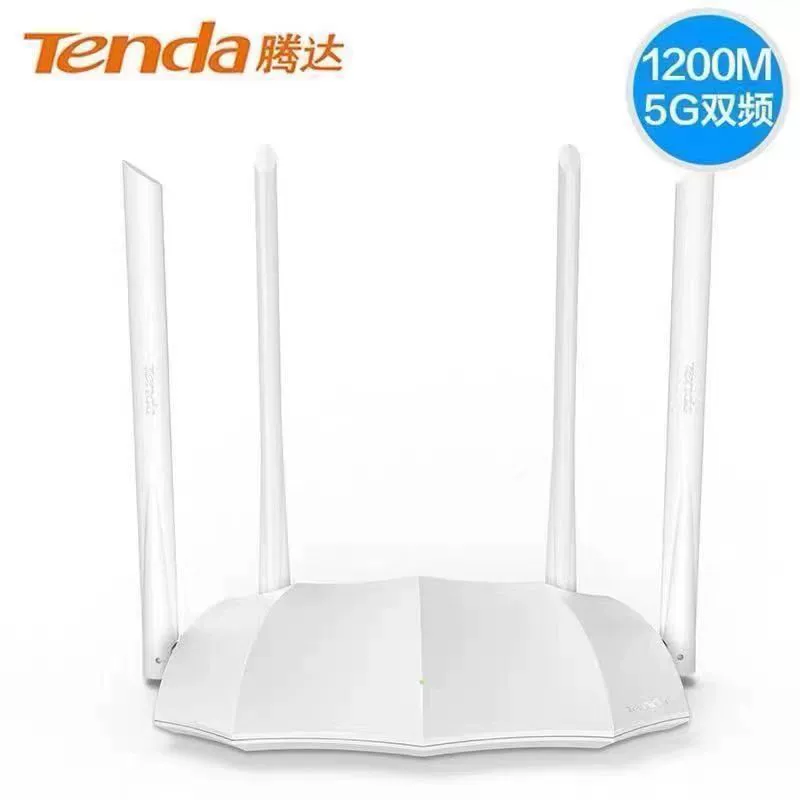 Маршрутизатор беспроводной двухдиапазонный с четырьмя антеннами Tenda AC5s 1200М, высокоскоростной Wi-Fi, домашний, сквозной доступ через стену, полный сетевой доступ