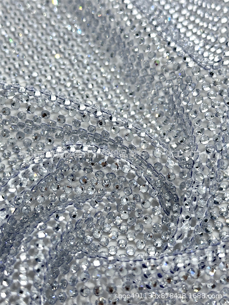 Fabricante suministro de alta densidad de tela de diamantes de moda de fiesta de baile vestido de noche tela de moda image 7
