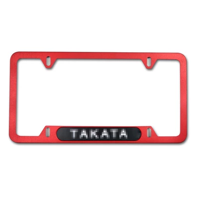 Cross-Border American-Style Aluminum Alloy Color License plate holder/license plate holder - red