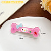 Cartoon brand Japanese cute hairgrip, bangs for elementary school students with bow