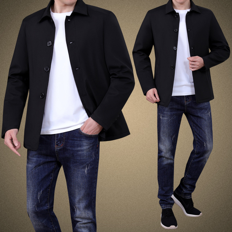 跨境速卖通男士夹克成人大学生年轻外套休闲搭配简约时尚夹克外衣