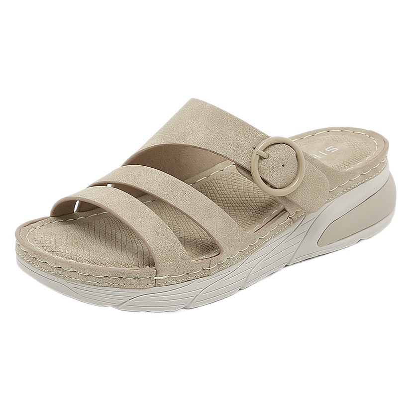 X8275-4 Nuevo Modelo 2025MD Zapatillas Ligeras Casuales Deportivas Cómodas con Suela Gruesa, Cierre de Velcro y Costuras, Talla Grande para Mujer