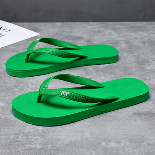 Flip-flops Men's Outer Wear Summer New Rubber Thick Bottom Wear-resistant Beach Non-slip Trendy Soft Bottom Guangdong Men's Slippers