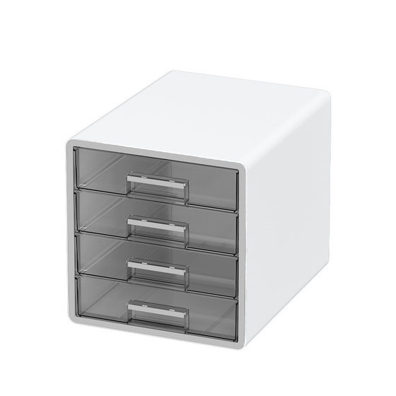 Storage Plastic Desktop File Cabinet Transparent Visual Large Capacity Finishing Rack Student Stationery Multi-layer Cabinet
