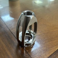 工艺品摆件CNC加工钛合金五金零件数控车床氧气瓶调节阀数控定制