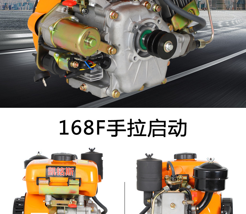 168F Small Air-Cooled Diesel Engine 4 Horsepower Water Pump Boat Power Propeller Machine Thresher Sprayer Power Head