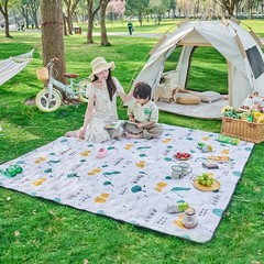 探検家のピクニックマット防湿マットは春の芝生の屋外キャンプテントのビーチマットを厚くします。