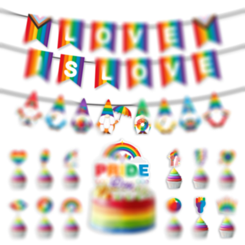 2026 Cross-Border Color Attitude Season Theme Party Decoration Colorful Moon Arrangement Banners Spiral Glasses Wholesale Customization 2026 Cross-Border Color Attitude Season Theme Party Decoration Colorful Moon Arrangement Banners Spiral Glasses Wholesale Customization